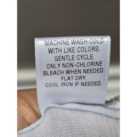 Candie's Blouse Top Women M White Black Striped Rayon Stretch V Neck Sleeveless - Picture 7 of 11